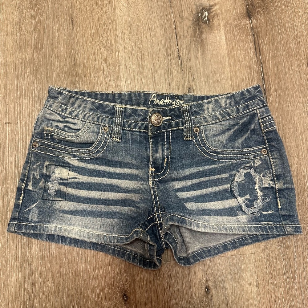 Amethyst Jeans Blue Vintage-Style Jean Shorts #1